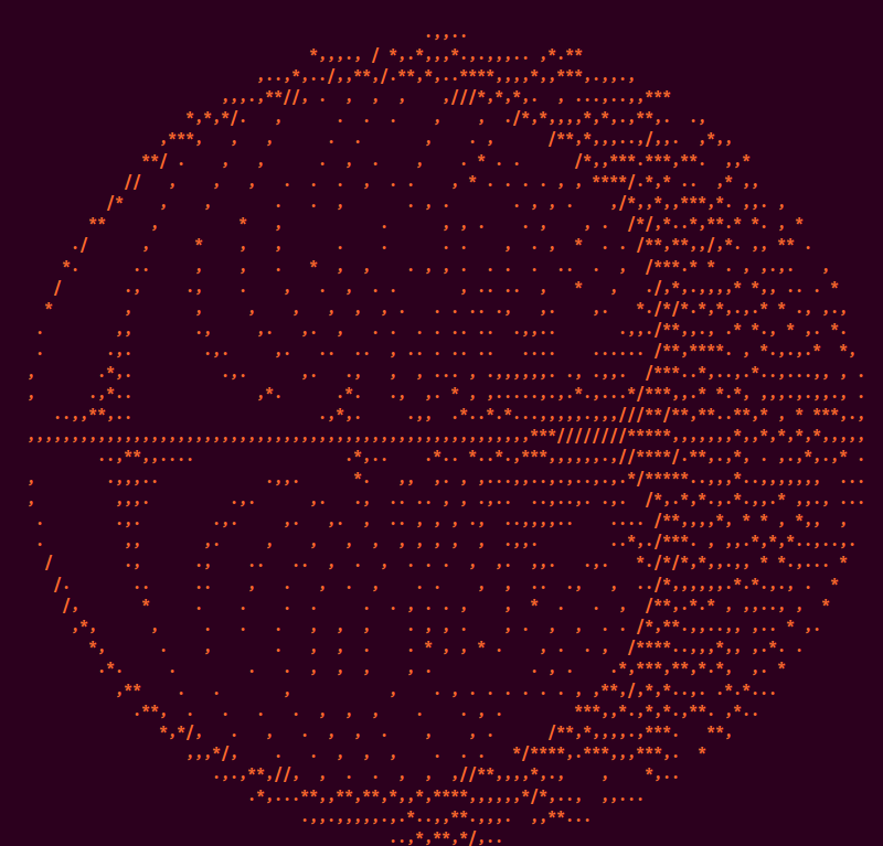 cardioid-ascii